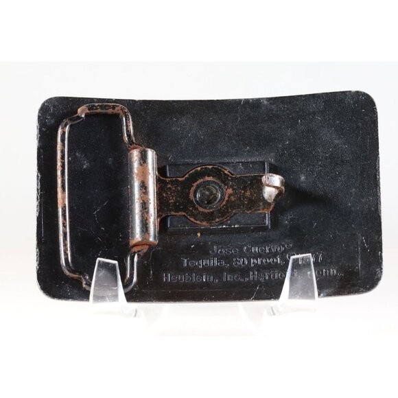 Jose Cuervo 30 Proof Belt Buckle Solid Metal Buckle 1977 Vintage USA Made - Picture 3 of 4